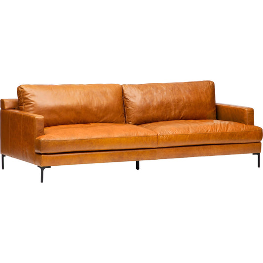 Ansel Leather Sofa, Oil Buffalo Camel Sofas
