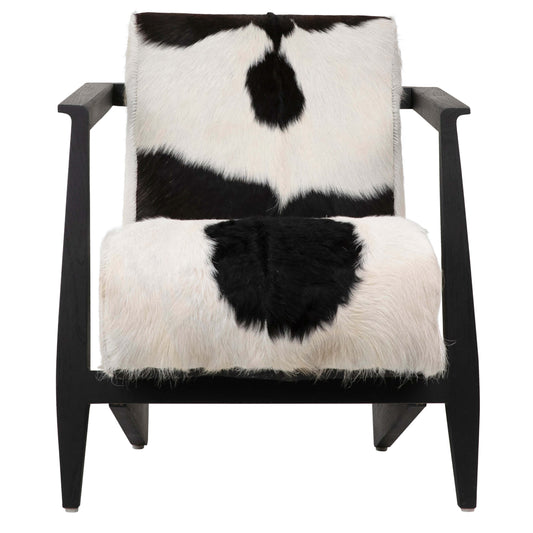 Naela Hide Chair, Black,Chairs