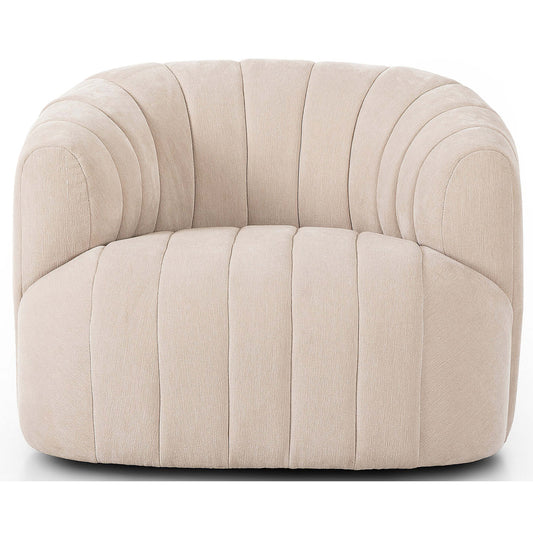 Elliana Swivel Chair, Blamont Cream by Four Hands, Chairs
