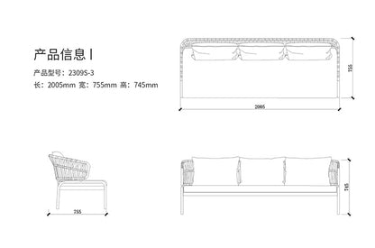 2309S-Sofa seat(seven pcs)