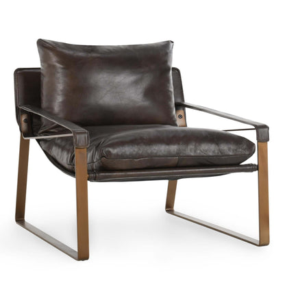 Morgan Leather Chair, Truffle Brown Chairs