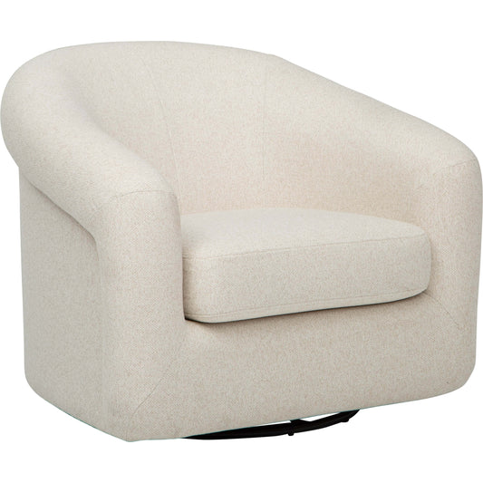 Clemente Swivel Chair, Lila Linen by Becki Owens,Chairs