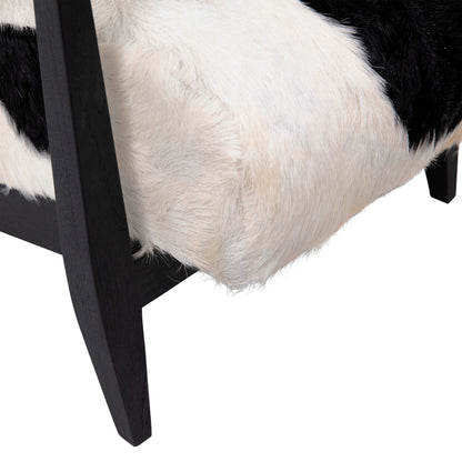 Naela Hide Chair, Black,Chairs
