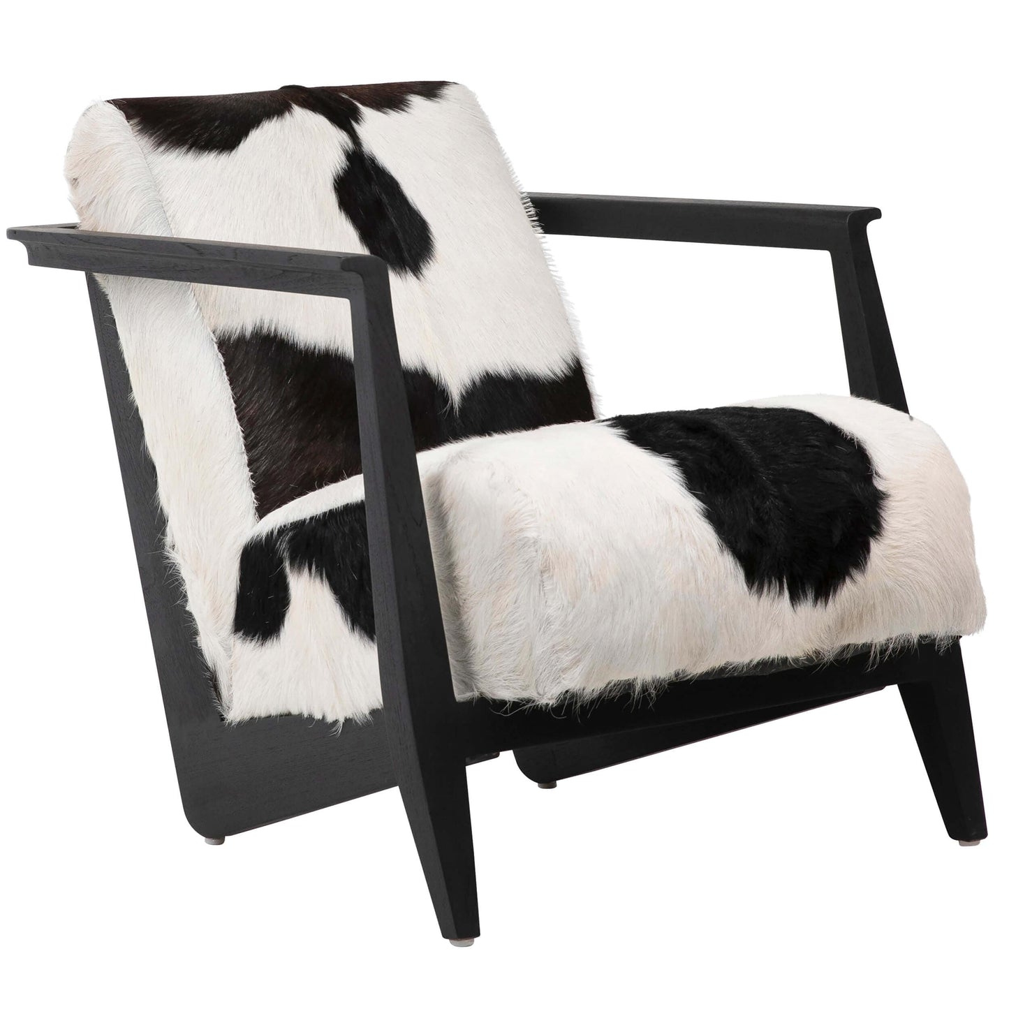 Naela Hide Chair, Black,Chairs