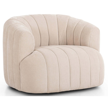 Elliana Swivel Chair, Blamont Cream by Four Hands, Chairs