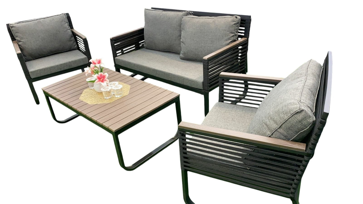 RS-77  four-seat sofa(black)